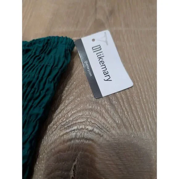 LikeMary Harem Jumpsuit Pants XL 1XL Boho Festival Yoga Cotton Pockets Teal BNWT - Picture 6 of 15